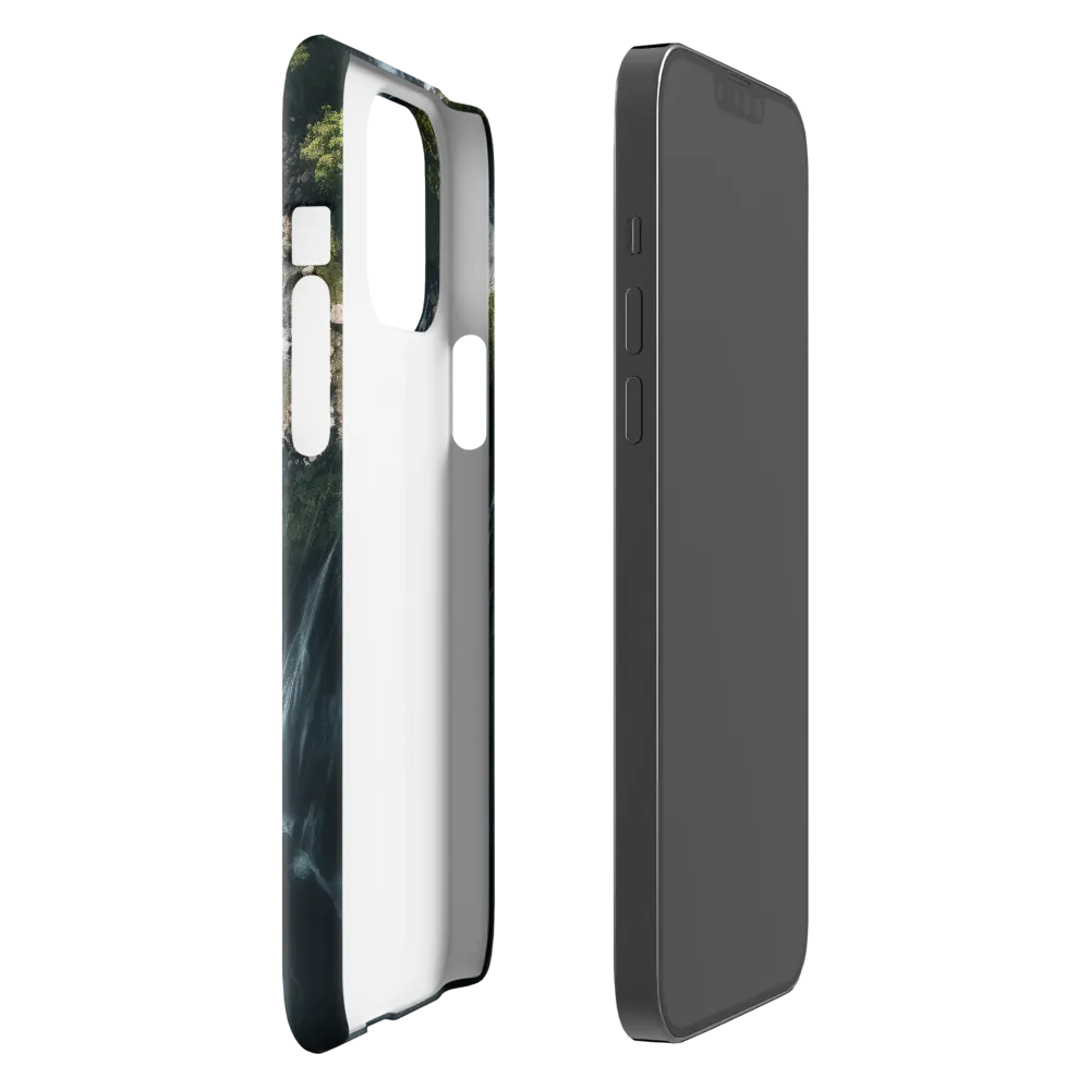 Nature's Power: The Cascading Waterfall | Phone Case |  13 Pro Max | Snap Case | Glossy