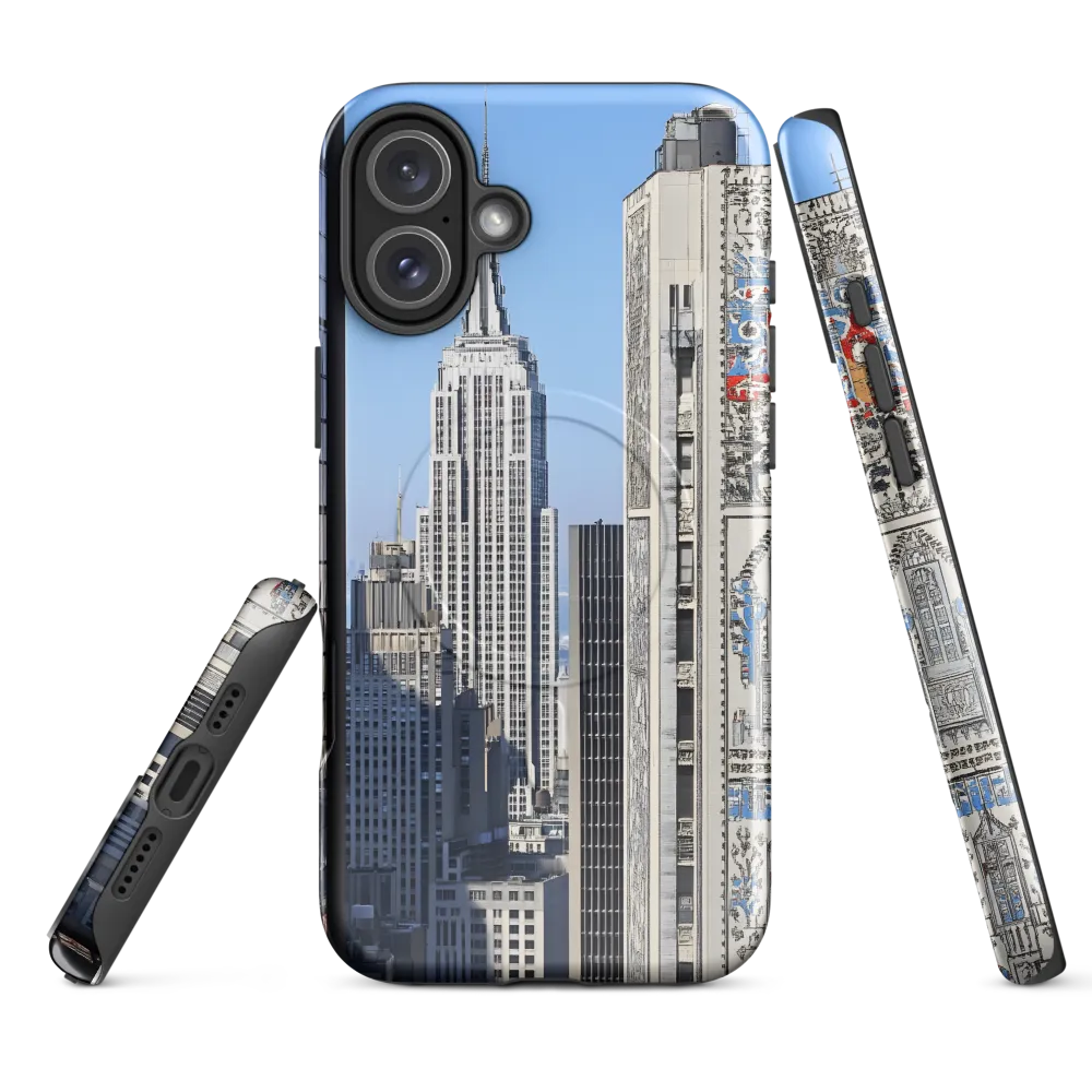 Urban Elegance: New York's Iconic Skyline | Phone Case |  16 Plus | MagSafe® Tough Case | Glossy