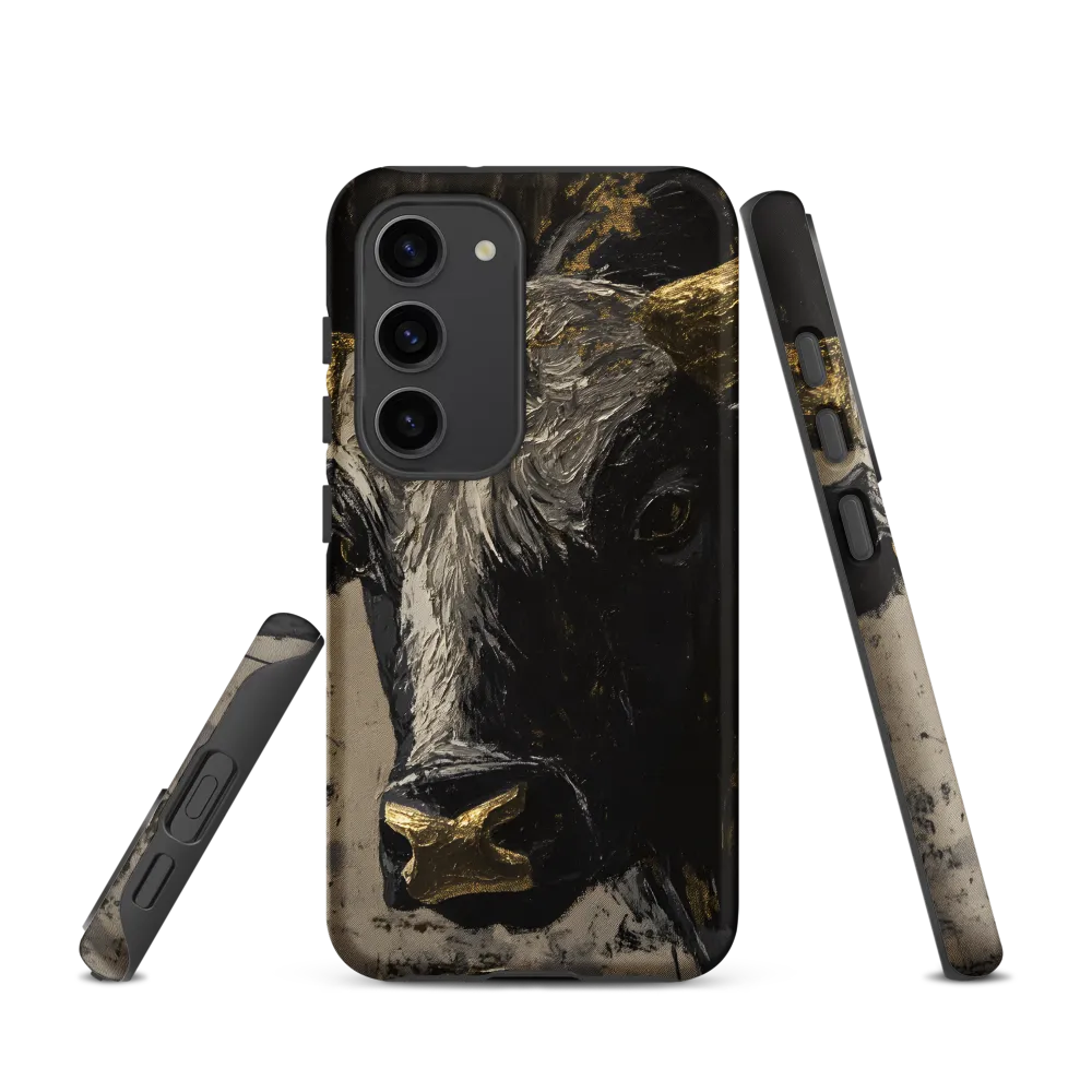 Majestic Bull: The Power in Black and Gold