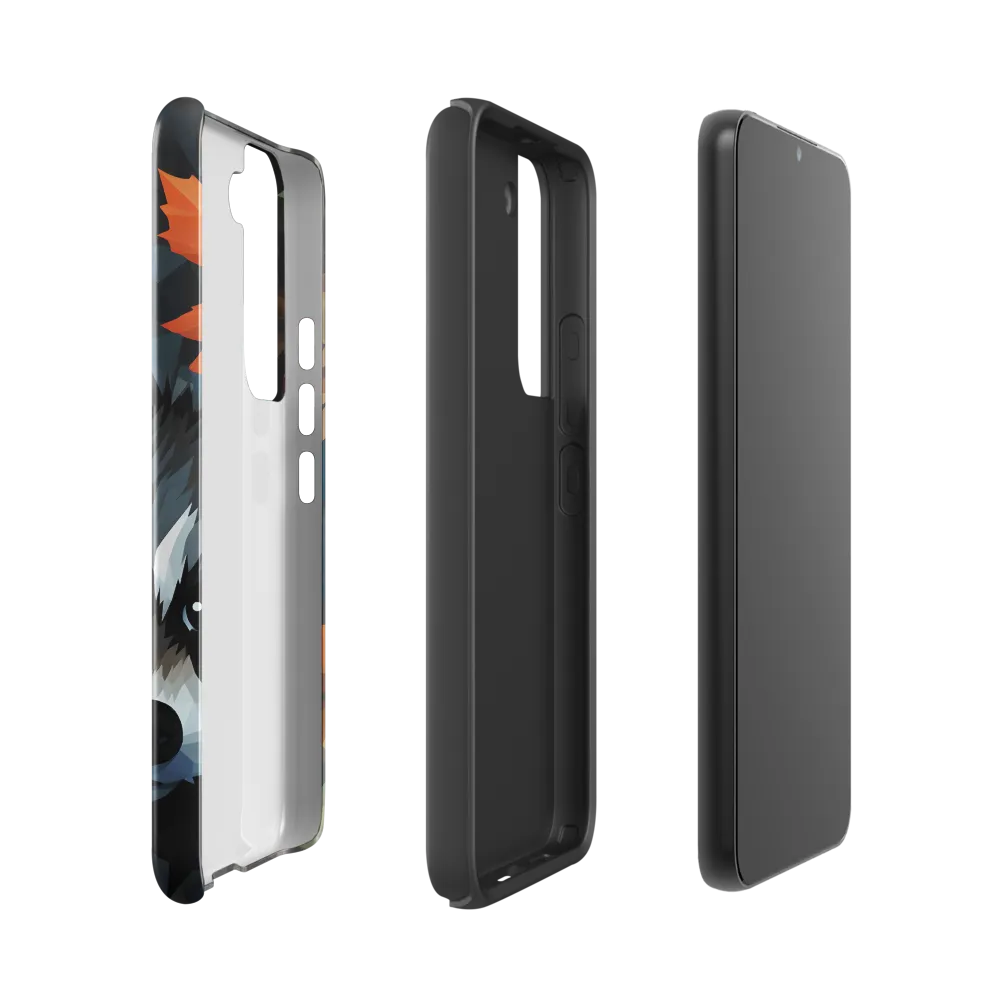 Whispers of Autumn: The Raccoon's Gaze | Phone Case |  S22 | Tough Case | Glossy