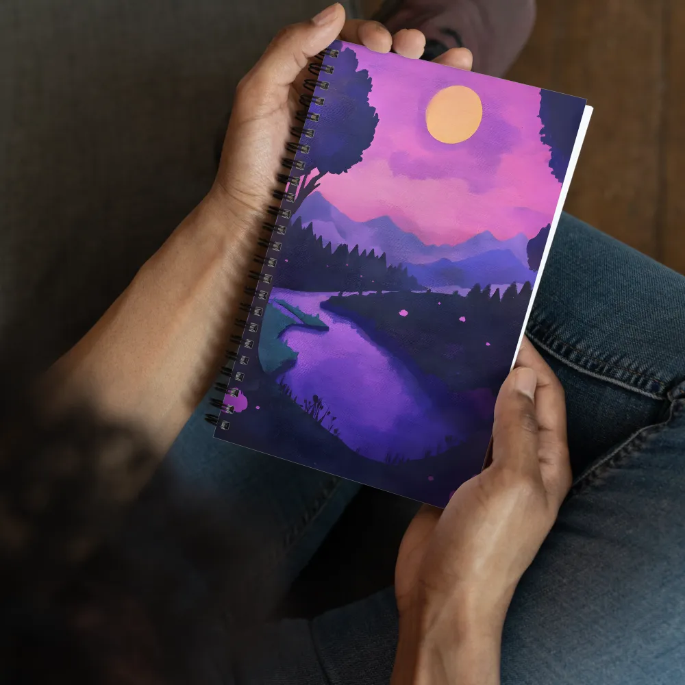 Under the Serene Moonlight | Spiral Notebook