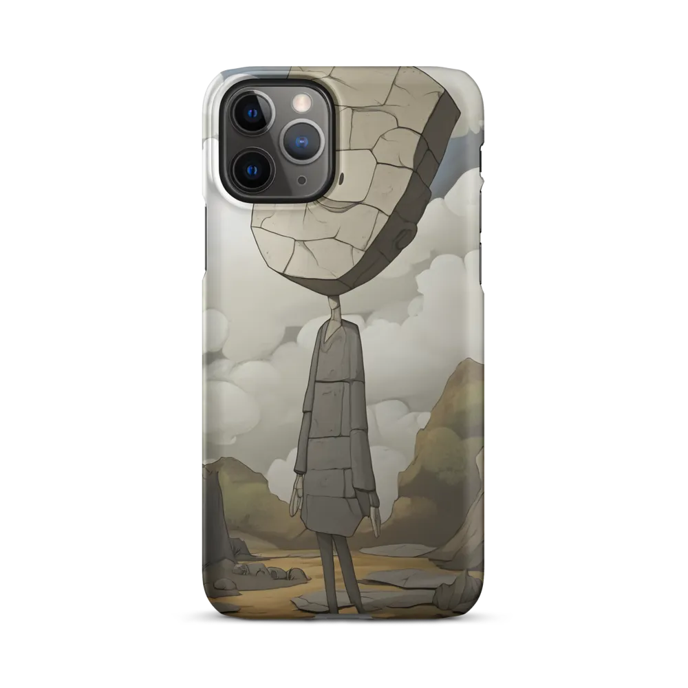 Whimsical Stone Figure in a Rocky Landscape | Phone Case |  11 Pro | Snap Case | Matte