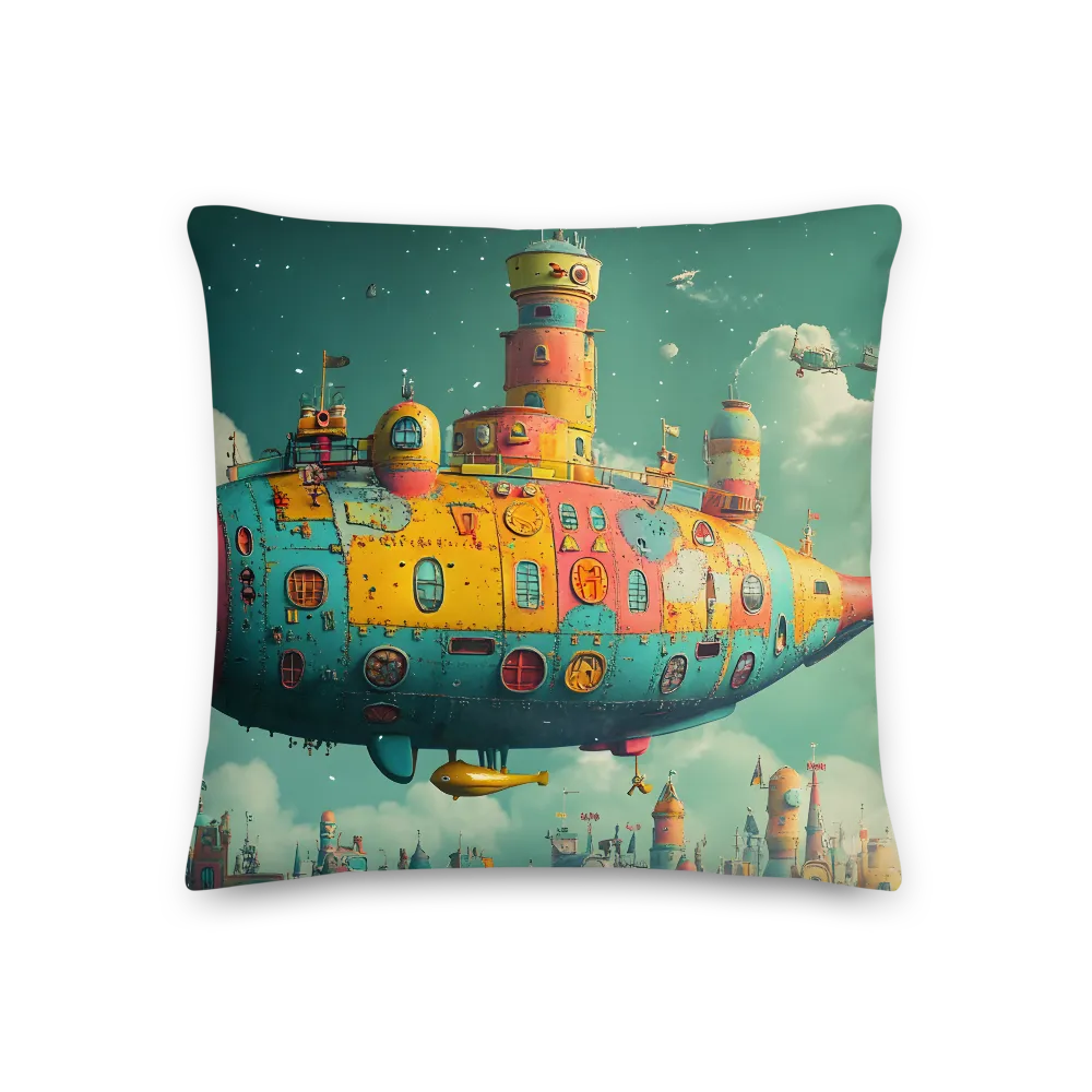 Submerged Dreams: A Whimsical Voyage | Pillow | 18″×18″