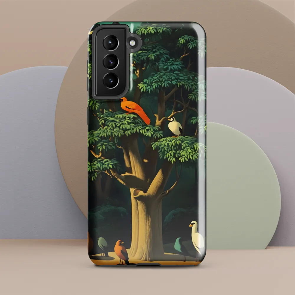 Harmony in Color: A Surreal Bird Symphony