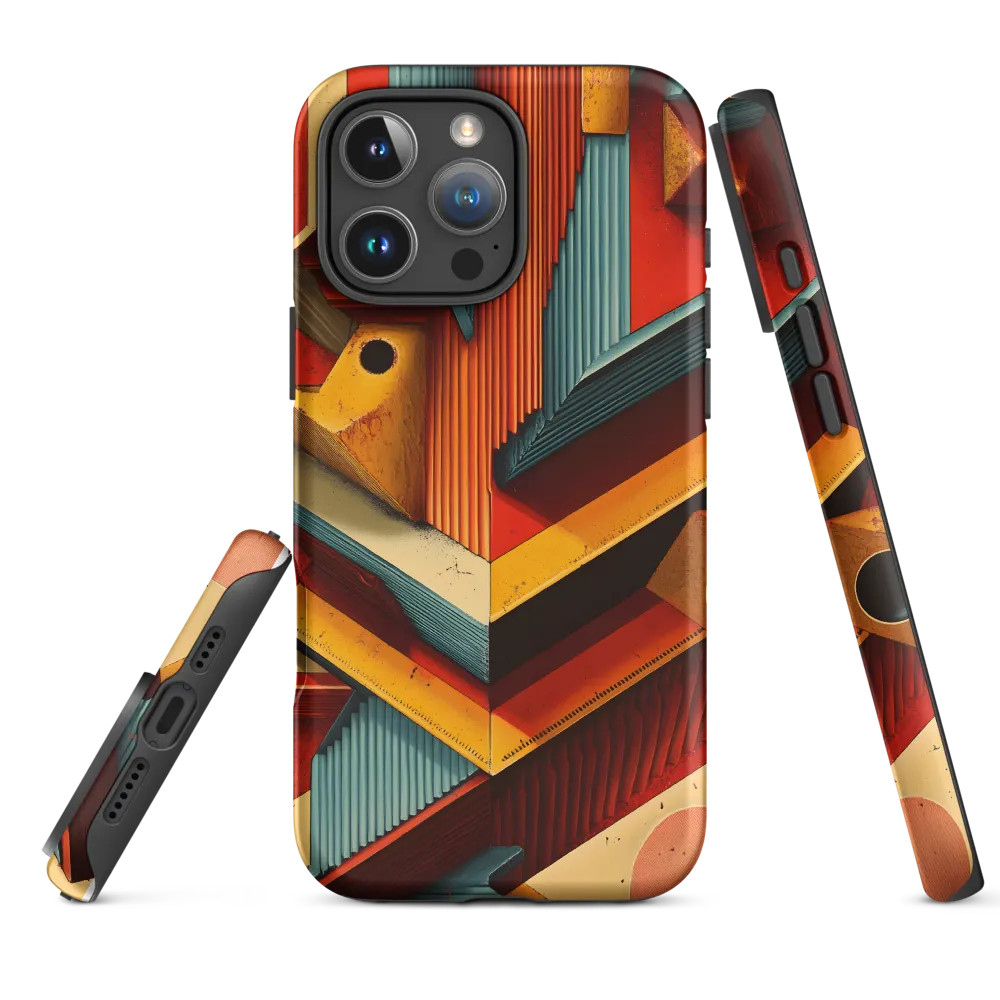 Geometric Harmony | Phone Case |  16 Pro Max | Tough Case | Matte