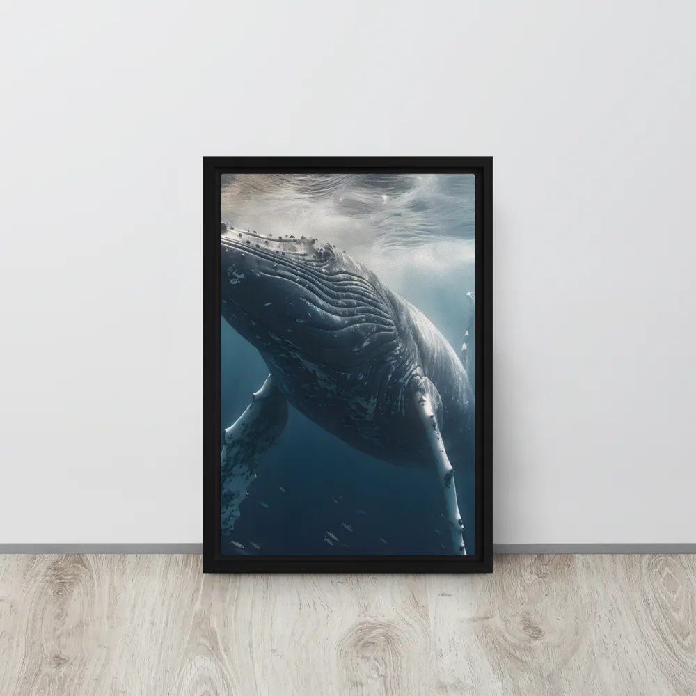 Graced by the Depths | Canvas with Black Frame | 12″×18″