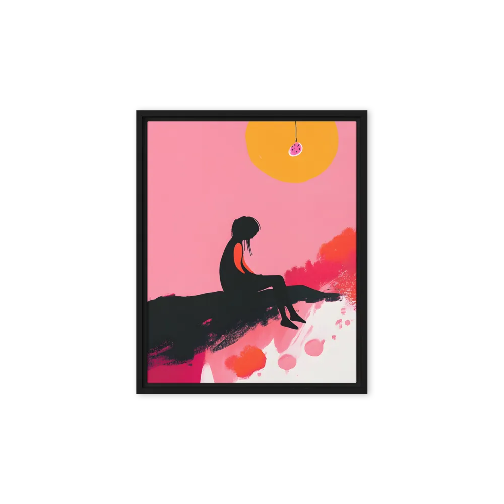 Whispers of the Sun | Canvas with Black Frame | 8″×10″