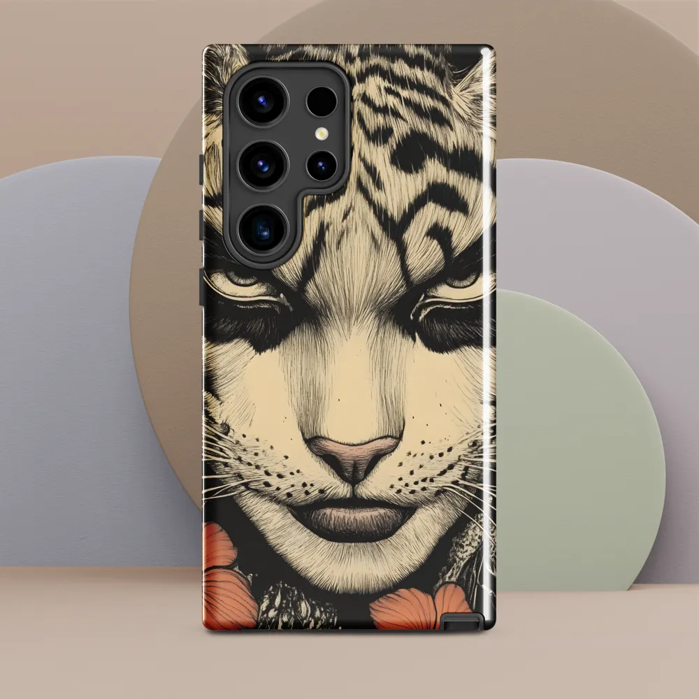 Feline Majesty: The Human-Leopard Connection | Phone Case |  S24 Ultra | Tough Case | Glossy