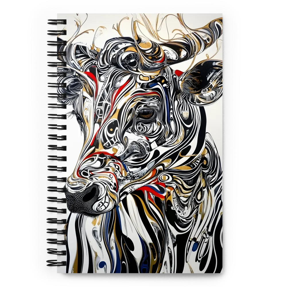 Flowing Essence of the Cow | Spiral Notebook