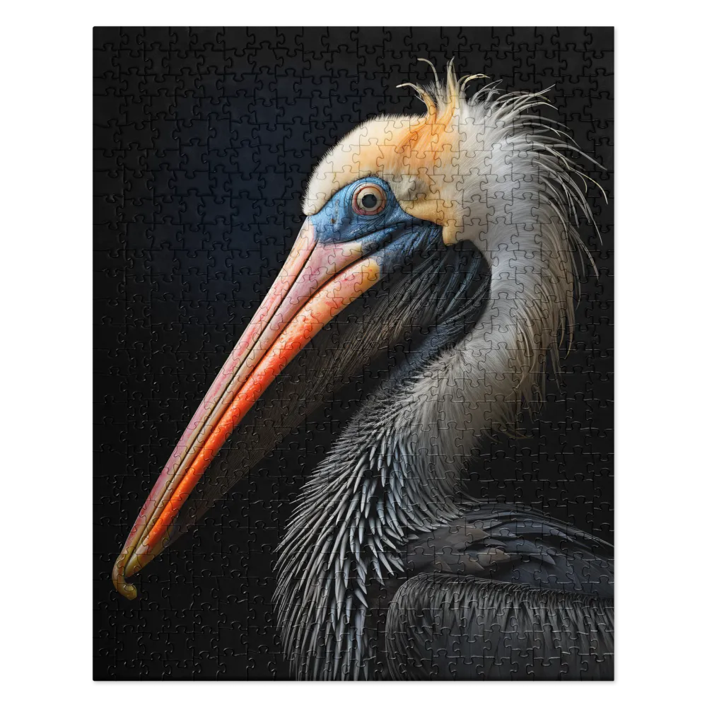 Majestic Portrait of a Pelican | Jigsaw Puzzle | 520 pieces