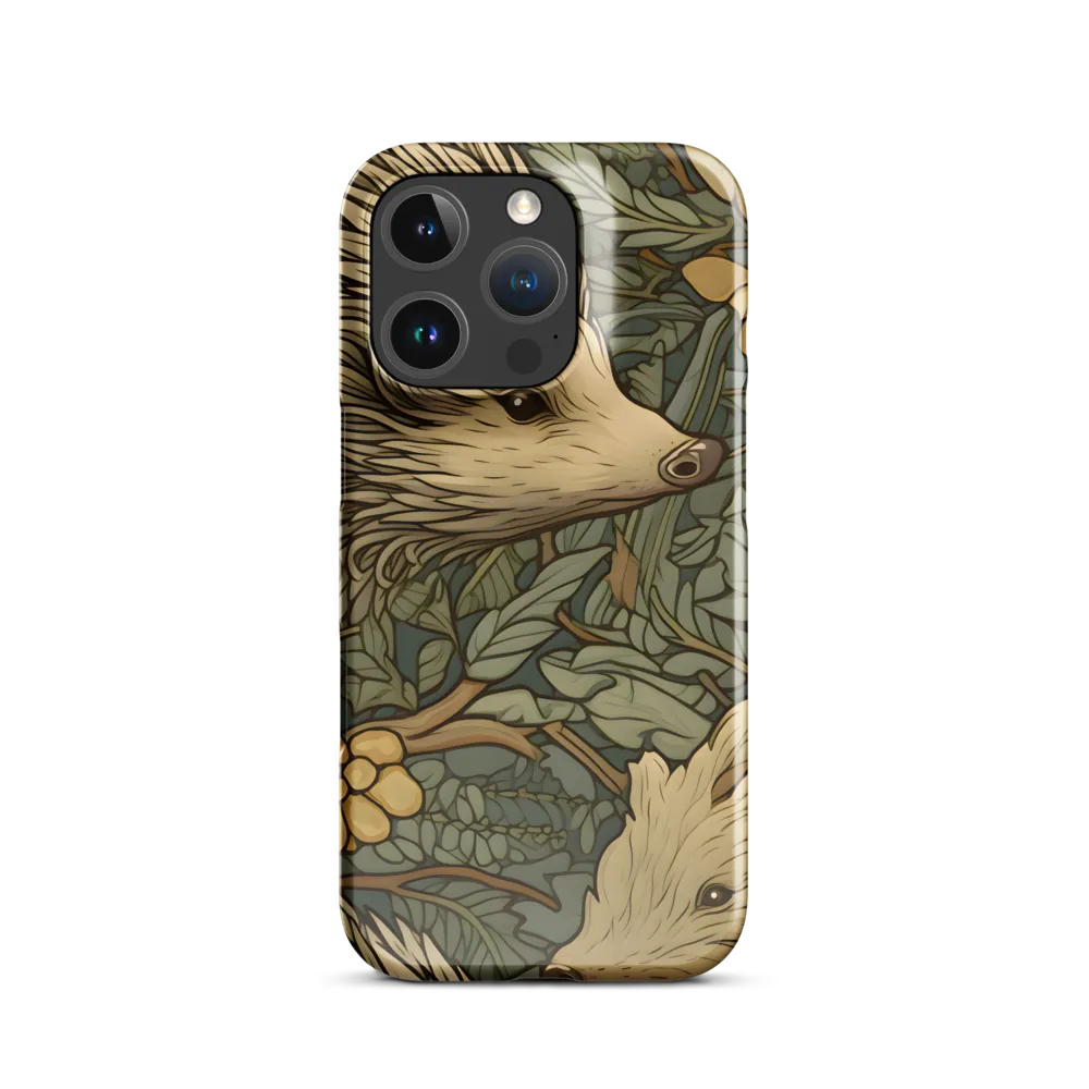 Whimsical Hedgehog Garden | Phone Case |  16 Pro | Snap Case | Glossy