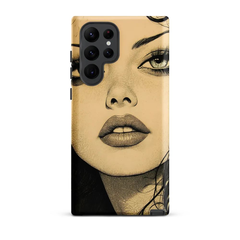 Enigmatic Gaze | Phone Case |  S22 Ultra | Tough Case | Matte