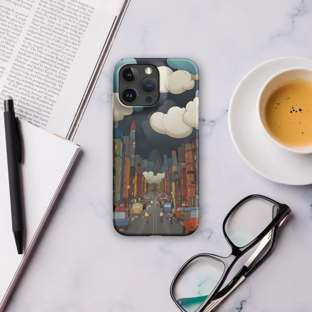 Urban Symphony: A City Awakens at Dusk | Phone Case |  16 Pro Max | Snap Case | Matte