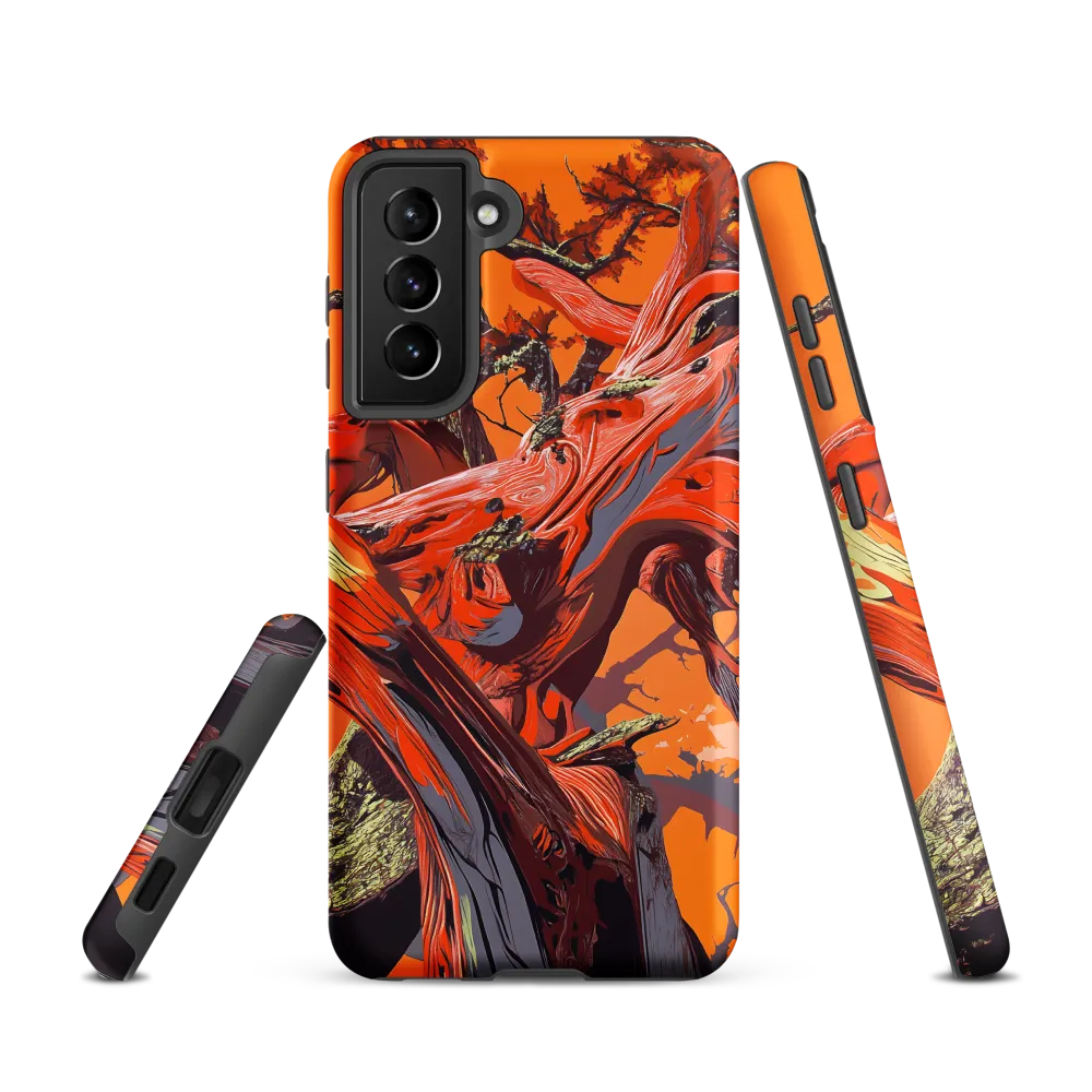Life in Motion: An Abstract Tree | Phone Case |  S21 | Tough Case | Matte