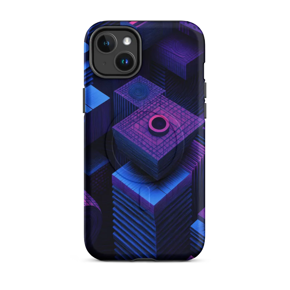 Geometric Dreams in Blue and Purple