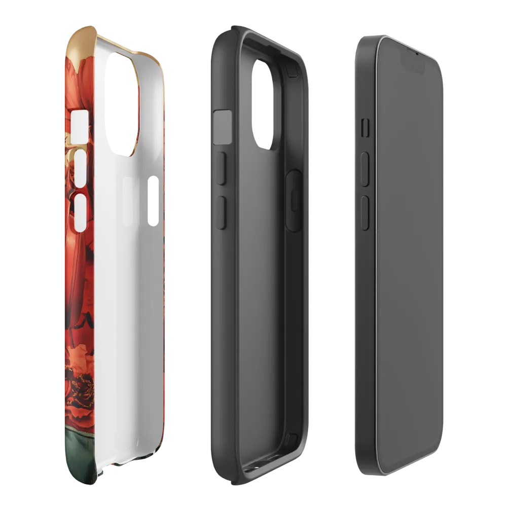 Defiant Portrait in a Floral Realm | Phone Case |  14 | Tough Case | Glossy