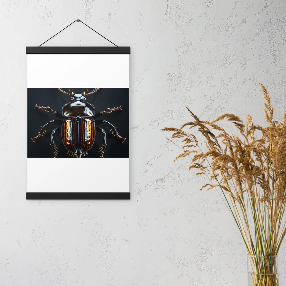 Luminous Insect Majesty | Poster With Black Wood Hanger | 12″×18″