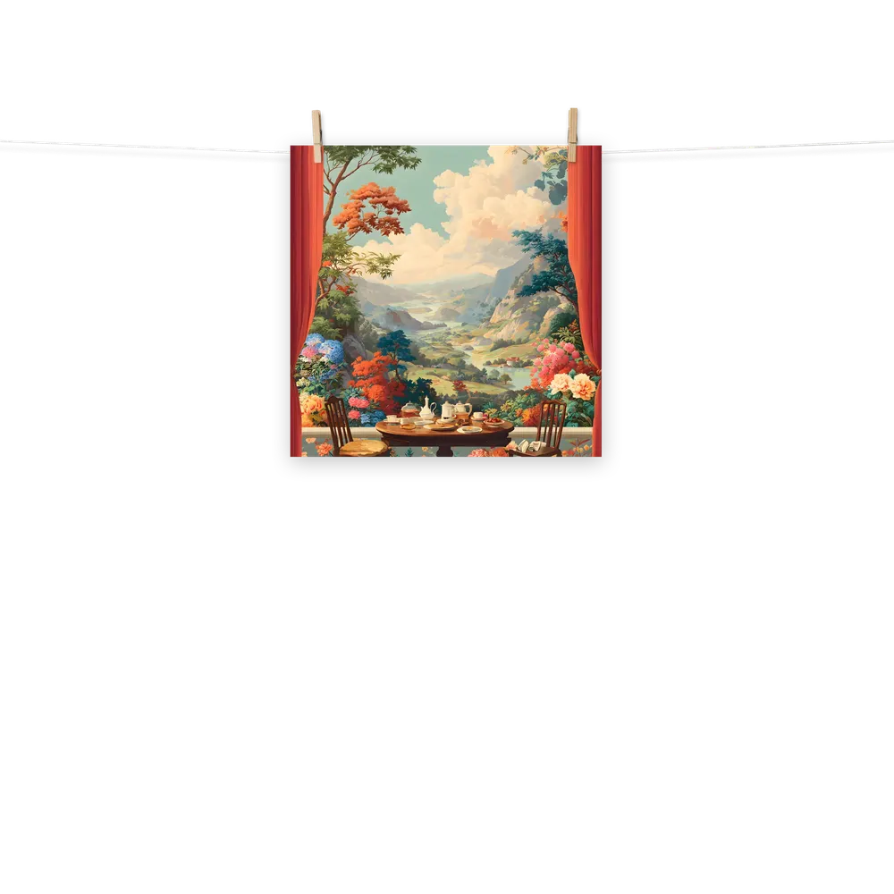 Tea-Time Overlook 
 Poster | 18″x 18″