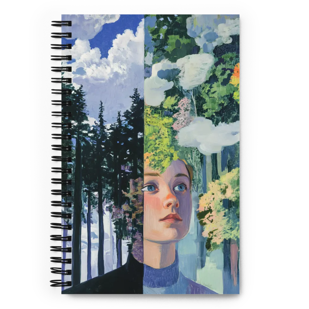 Harmony of Nature and Self | Spiral Notebook