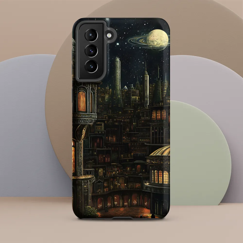 Celestial Enigma: A Surreal Cityscape