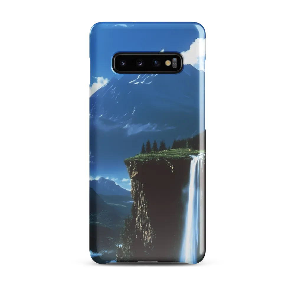 Nature's Majesty: A Serene Cascade | Phone Case |  S10 Plus | Snap Case | Glossy