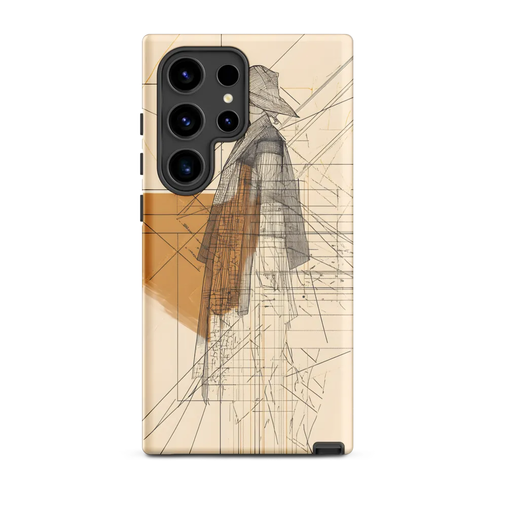 Abstract Profile: A Minimalist Exploration | Phone Case |  S24 Ultra | Tough Case | Matte