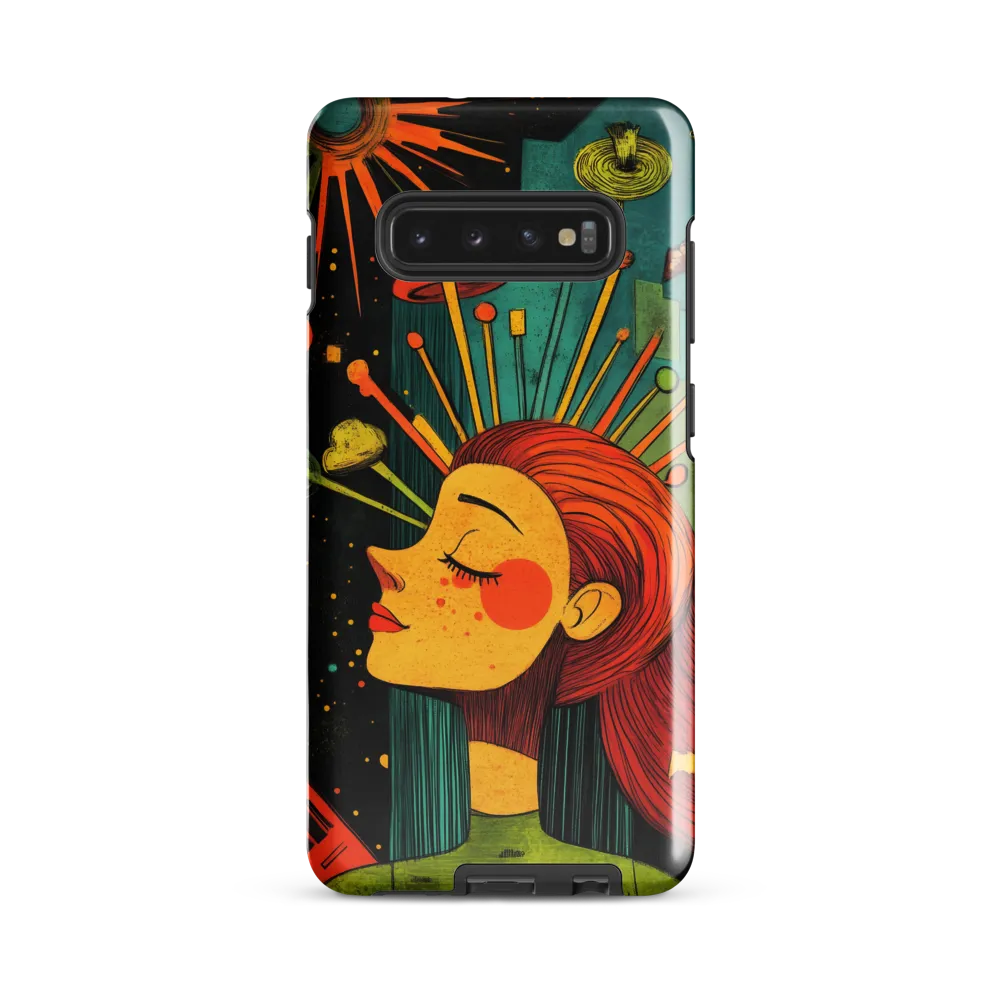 Cosmic Dreams: A Surreal Reflection | Phone Case |  S10 Plus | Tough Case | Glossy