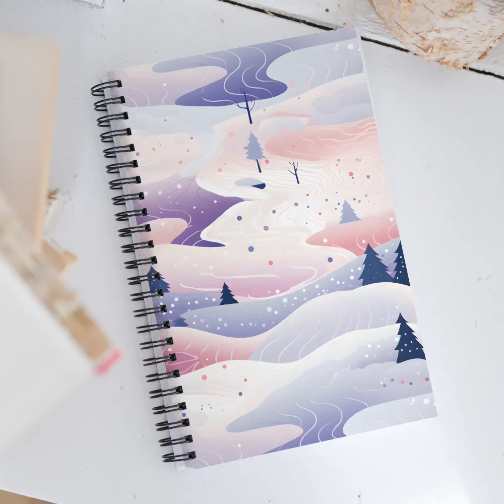 Dreamy Winter Landscape | Spiral Notebook