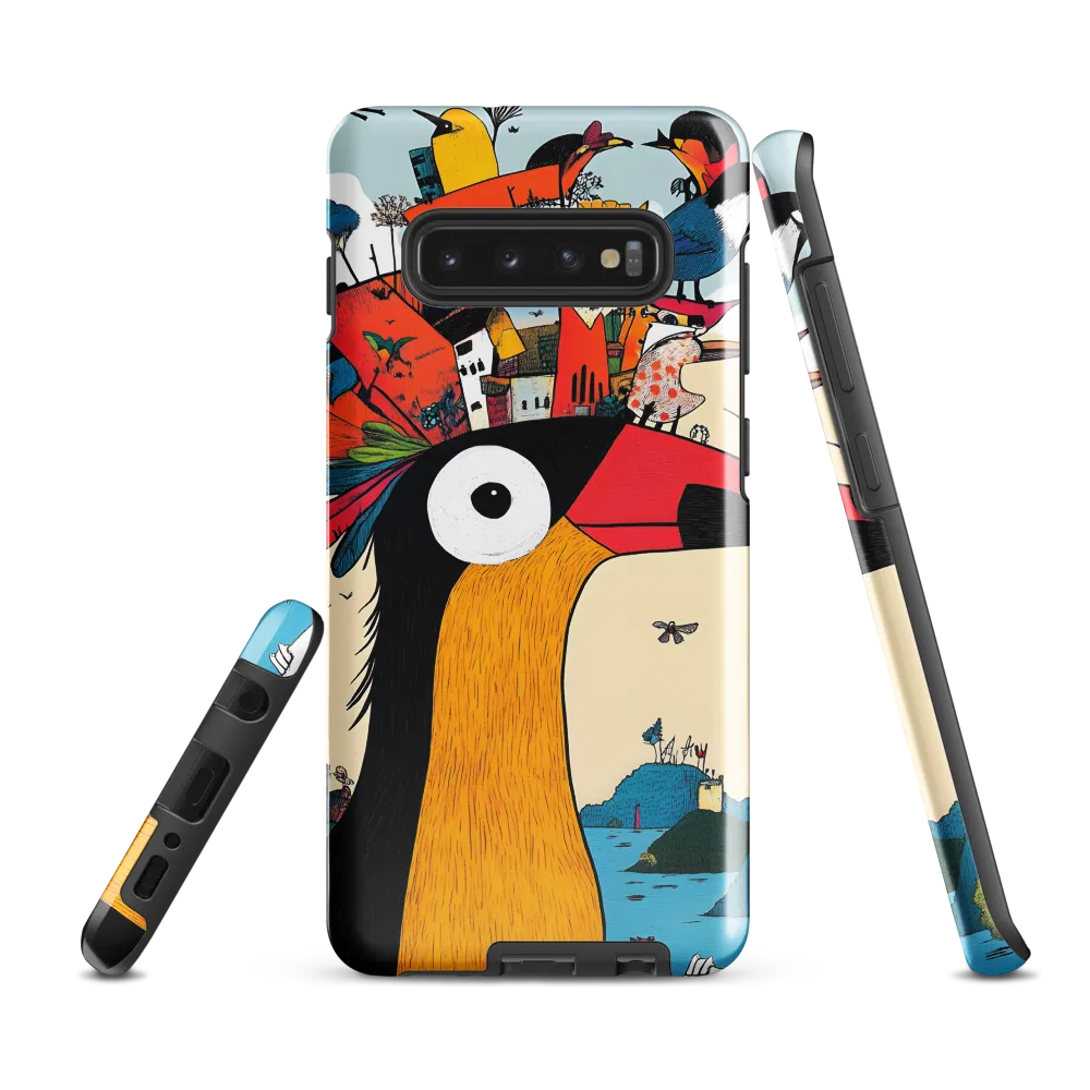 The Whimsical Birdscape | Phone Case |  S10 Plus | Tough Case | Glossy