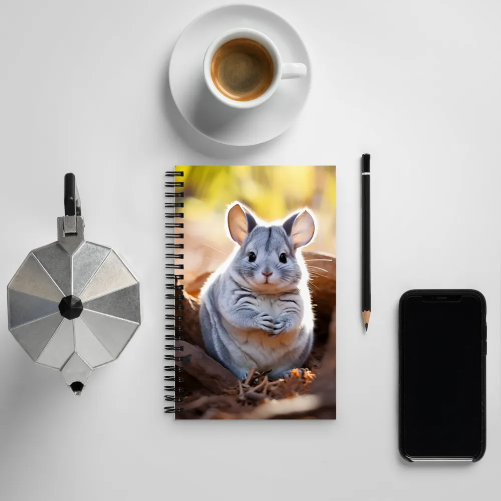 Gentle Whispers of Nature: The Chinchilla | Spiral Notebook