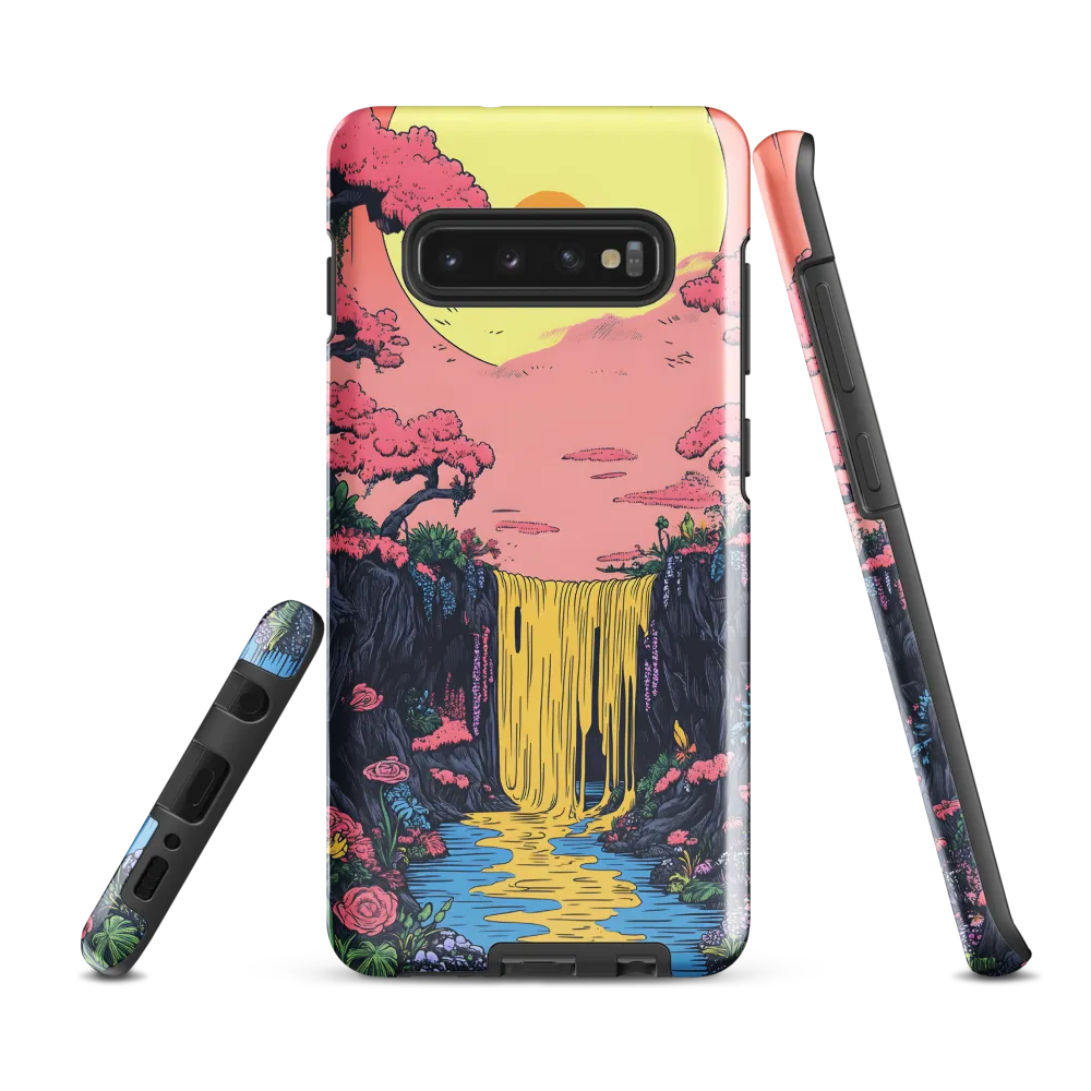 Ethereal Cascade of Blossoms | Phone Case |  S10 Plus | Tough Case | Glossy