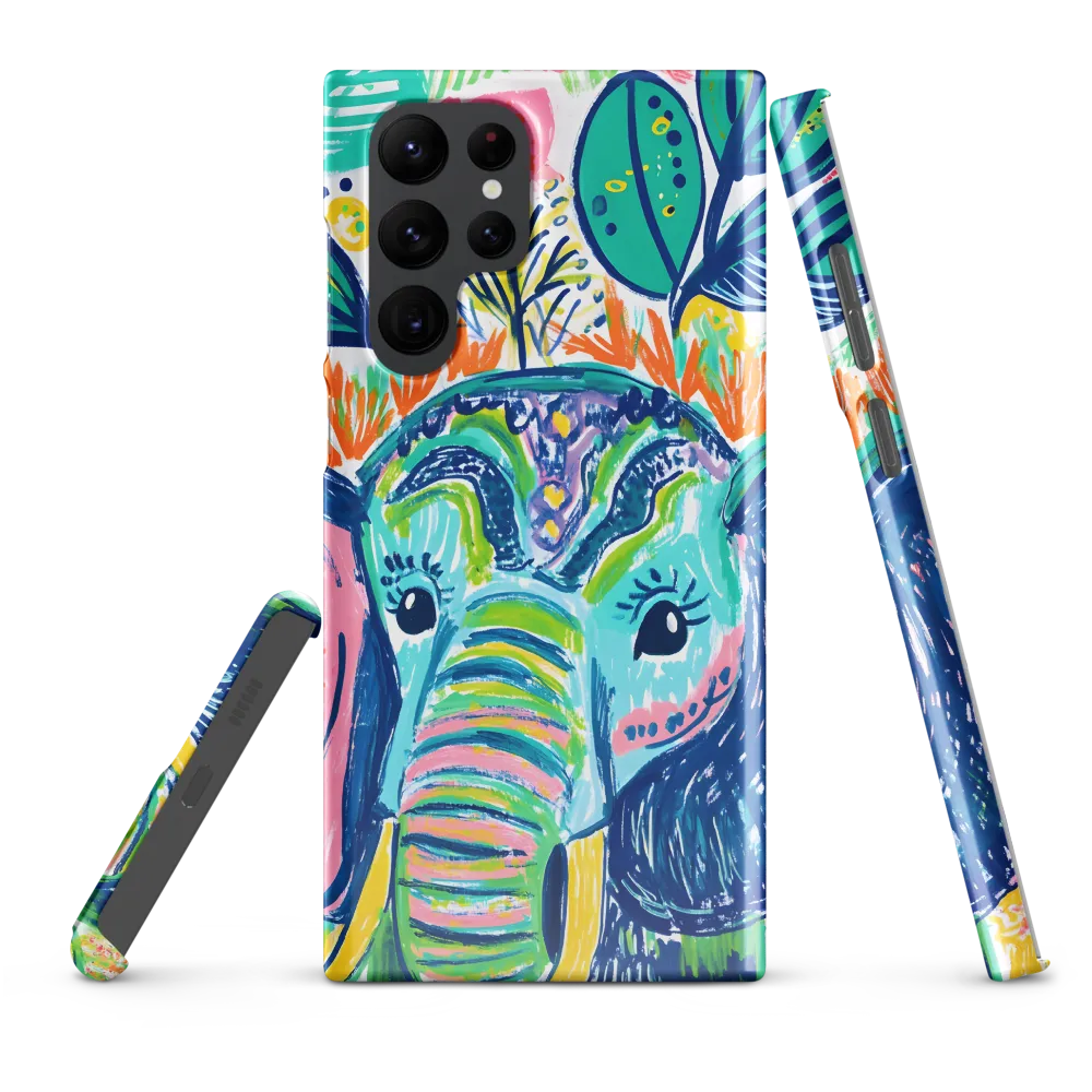 Striped Trunk — Elephant Portrait