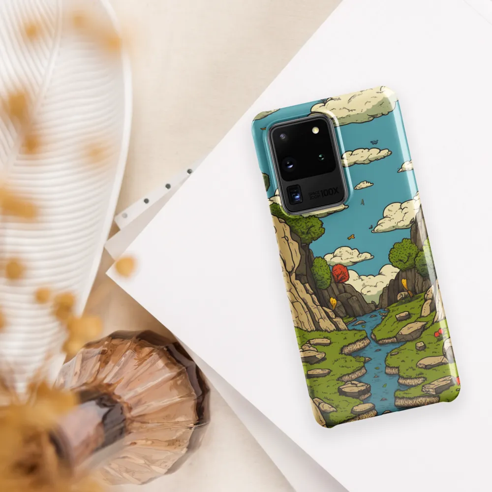 Whimsical Serenity: A Canyon Landscape