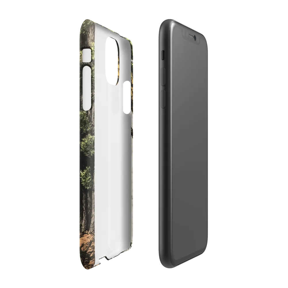 The Whispering Skull: A Surreal Encounter with Nature | Phone Case |  11 | Snap Case | Matte