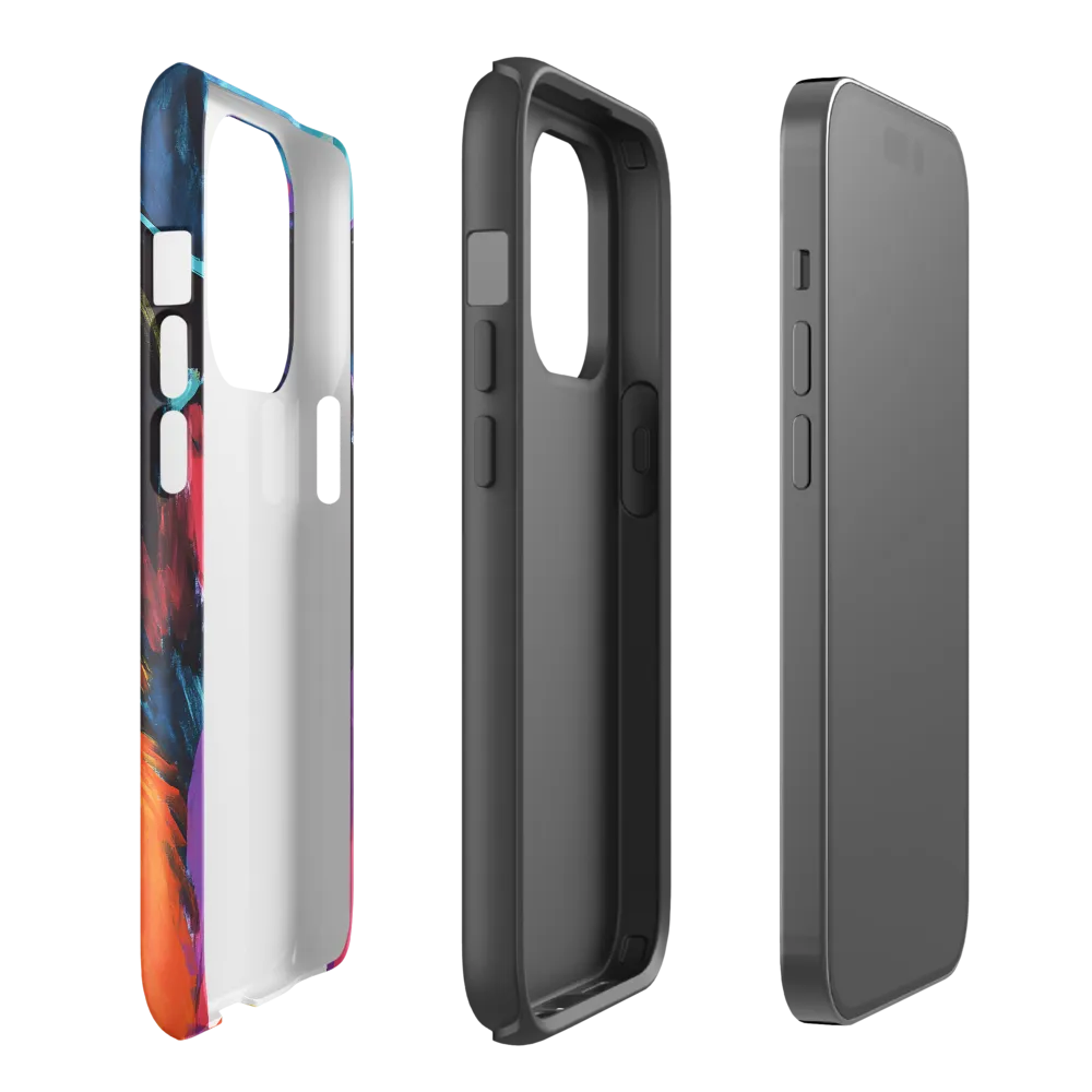 Vibrant Companions: An Expression of Canine Spirit | Phone Case |  14 Pro | Tough Case | Glossy
