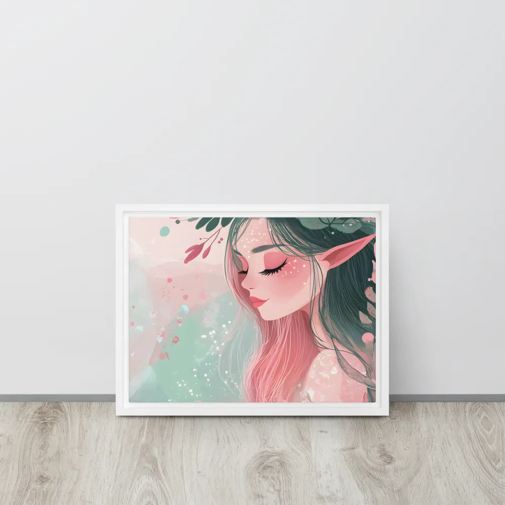 Whispers of Nature | Canvas with White Frame | 12″×16″