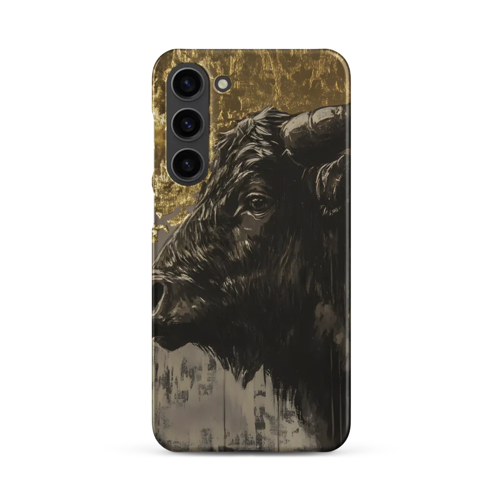 Majestic Bull Against the Golden Horizon