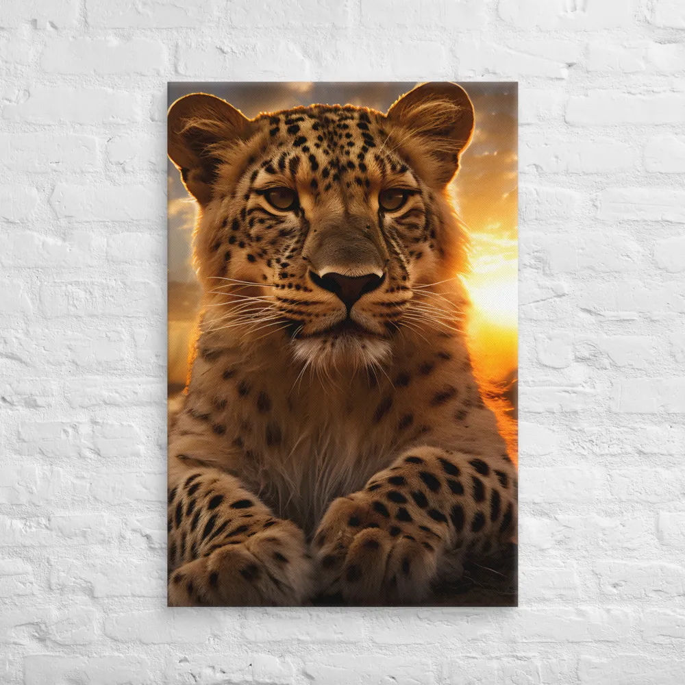 Regal Presence: The Leopard at Sunset