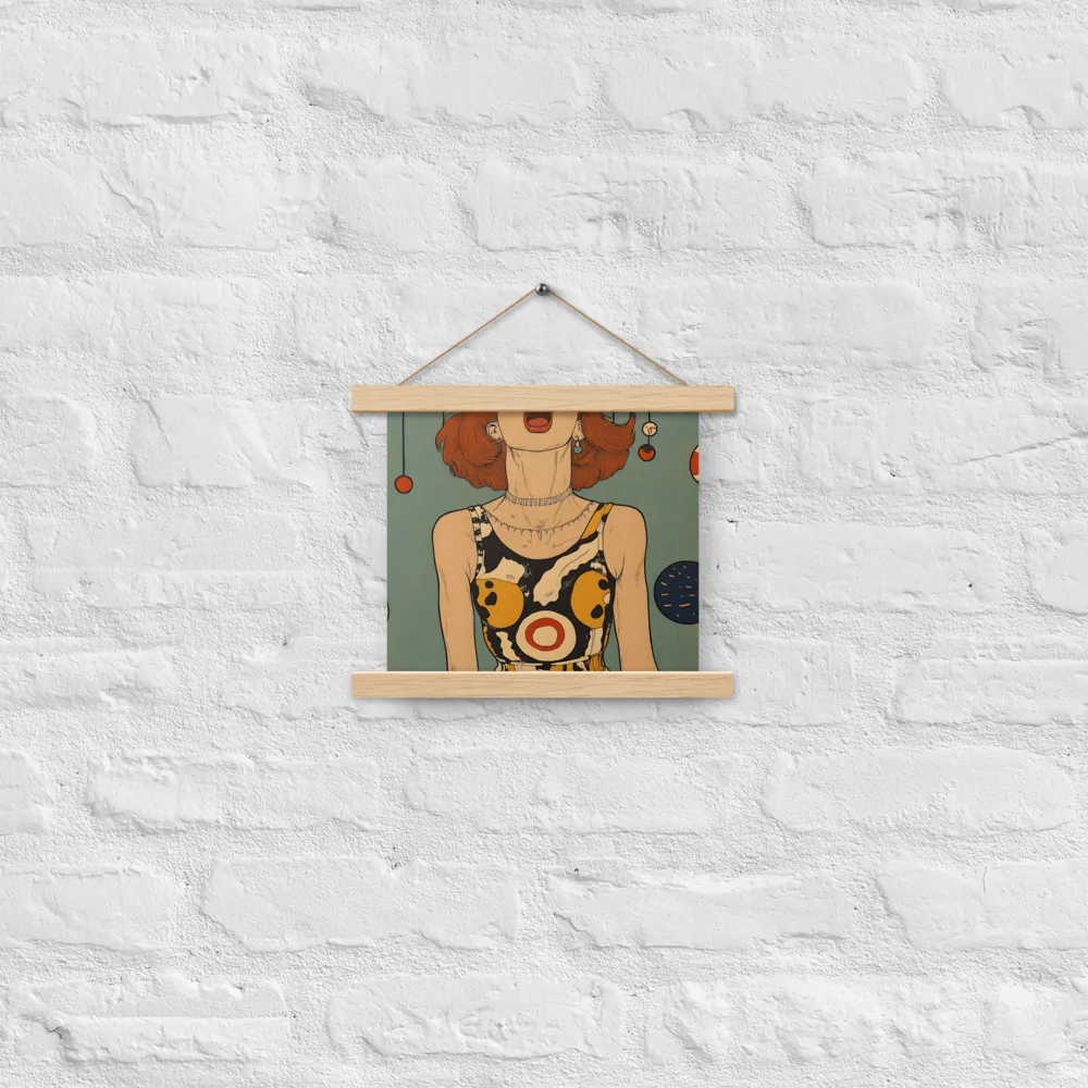 Awakening Expression | Poster With Oak Wood Hanger | 10″×10″