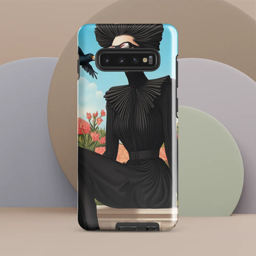 Chic Elegance in Bloom | Phone Case |  S10 Plus | Tough Case | Glossy