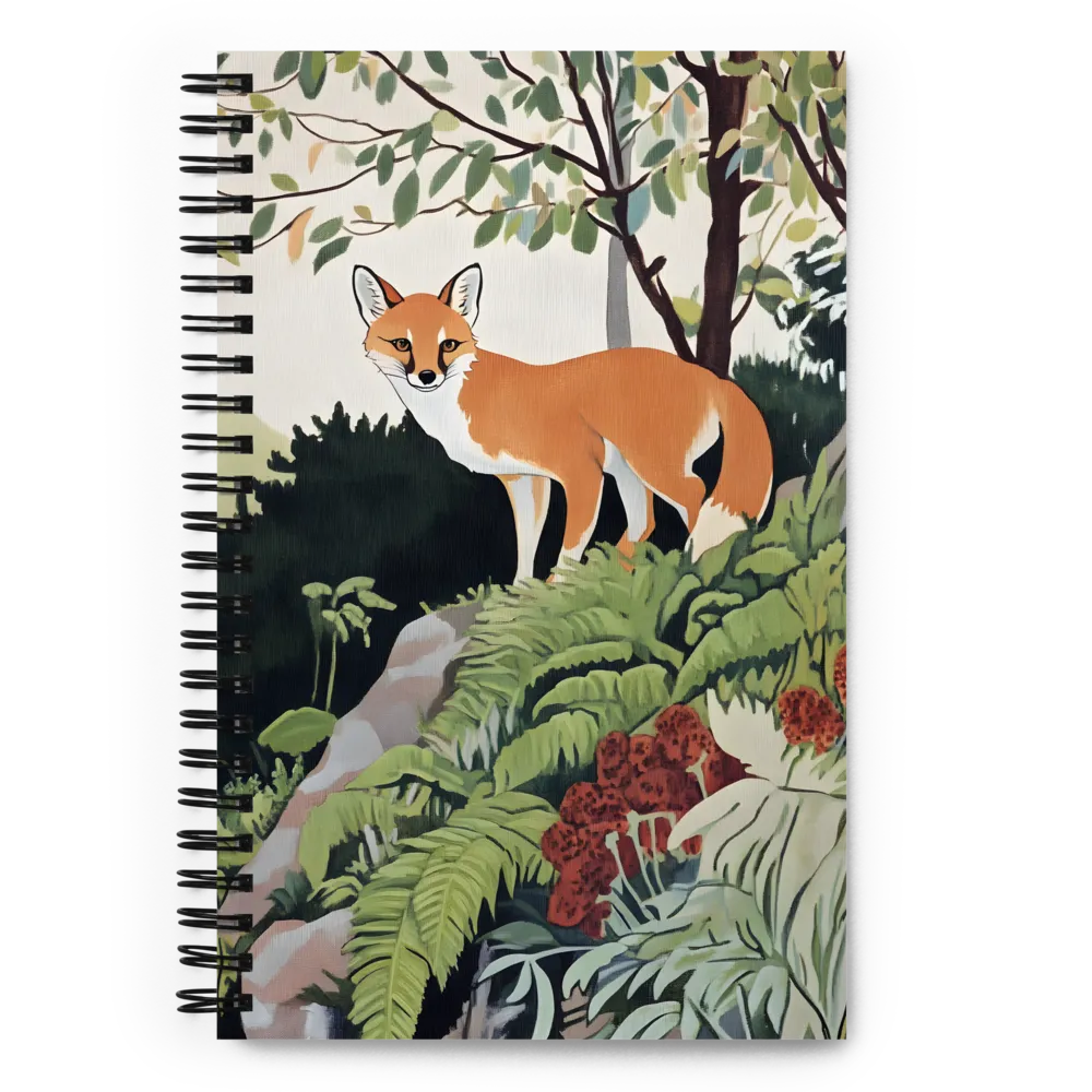 Whispers of the Forest: An Illustrated Fox | Spiral Notebook