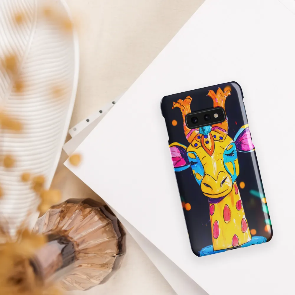 Whimsical Giraffe in Vibrant Colors | Phone Case |  S10e | Snap Case | Glossy