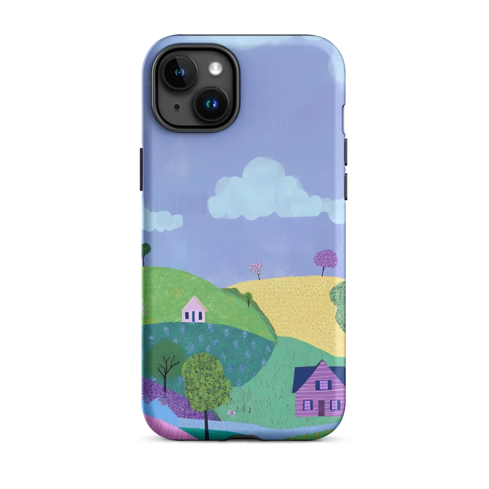 Whimsical Hills and Quaint Homes | Phone Case |  15 Plus | Tough Case | Matte