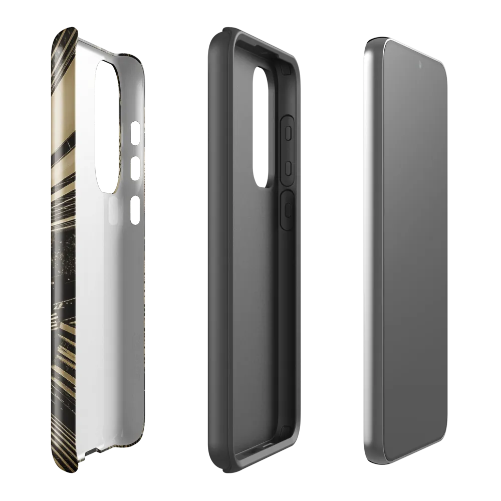 Urban Symphony: Aerial Perspective of City Life | Phone Case |  S23 Plus | Tough Case | Glossy