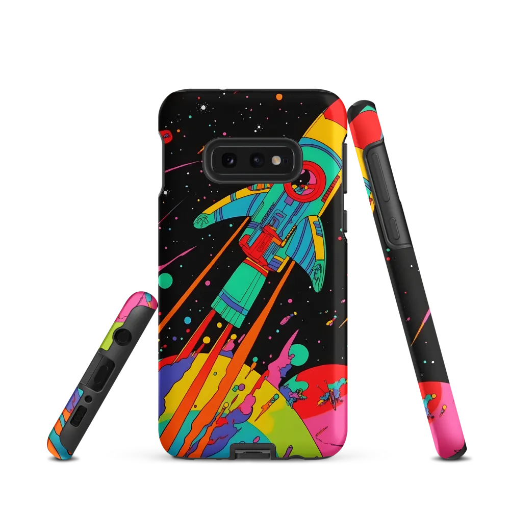 Cosmic Voyage: The Neon Lift-Off