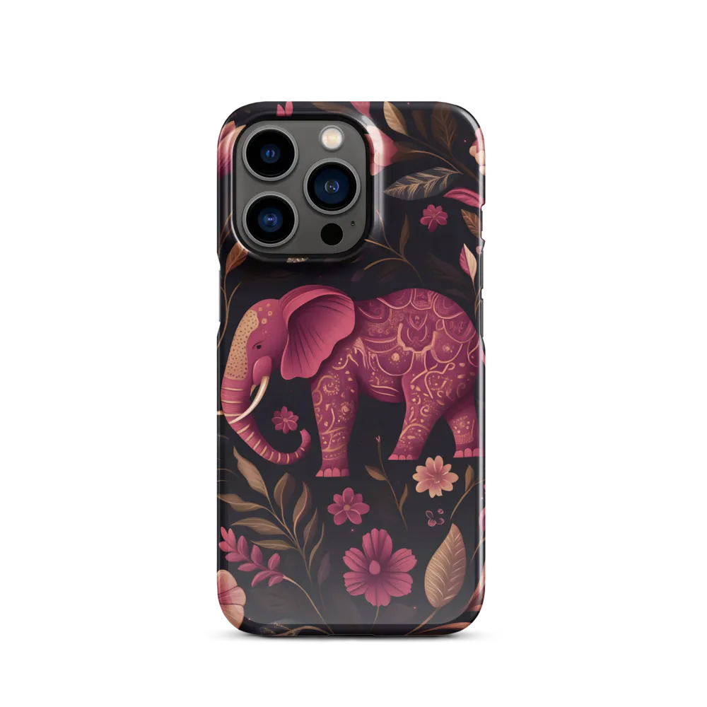 Paisley Elephant in Pink and Gold