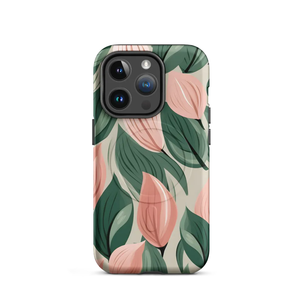 Floral Symphony in Modern Hues | Phone Case |  14 Pro | MagSafe® Tough Case | Matte