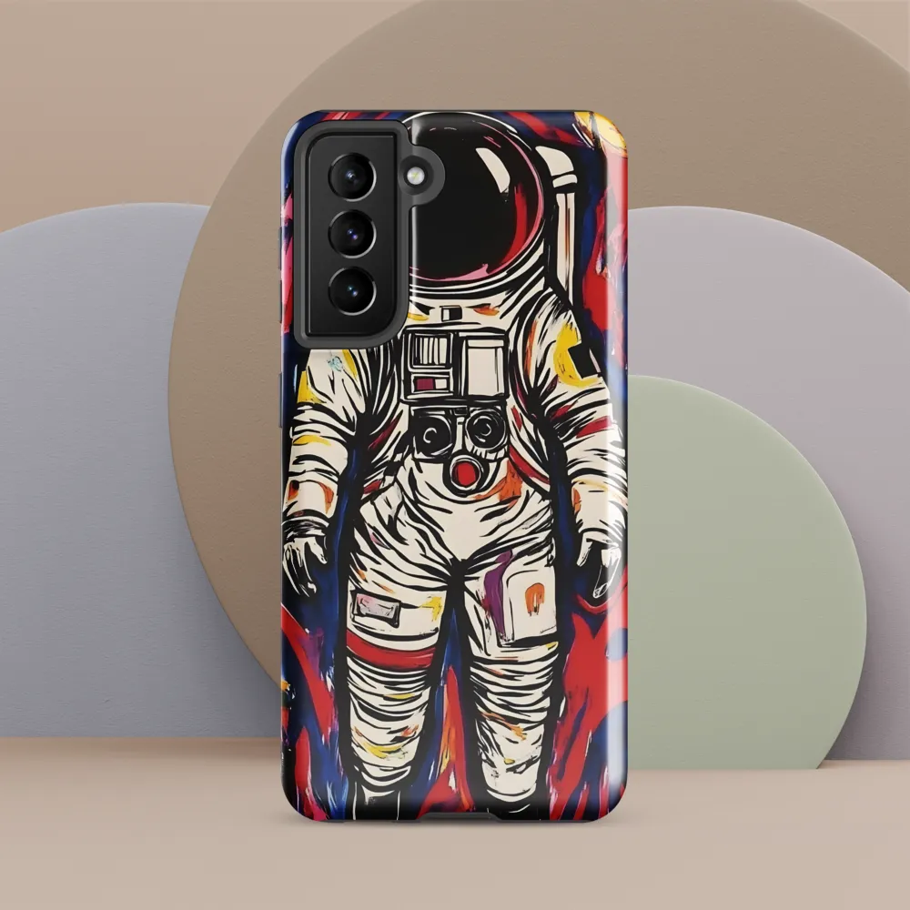 Astronaut in Chromatic Flux