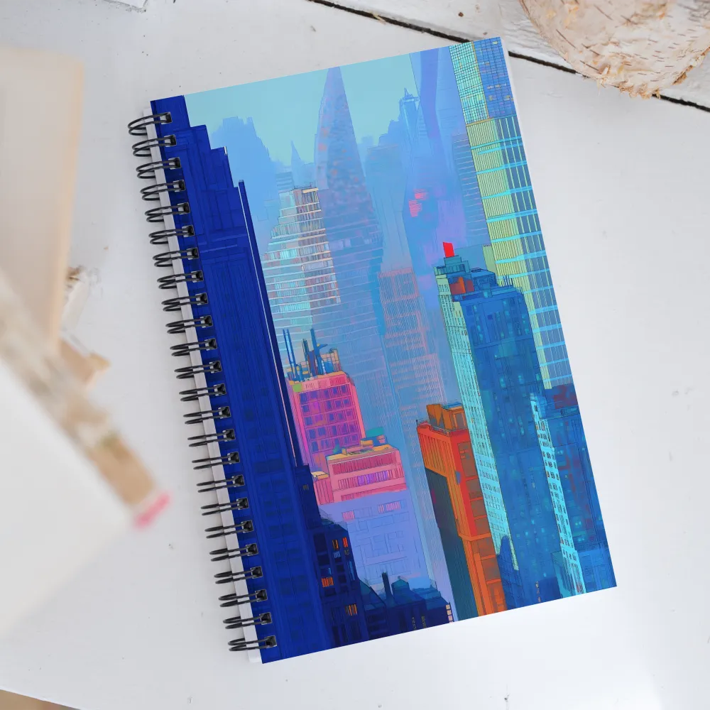 Urban Dreamscape: A Futuristic City | Spiral Notebook