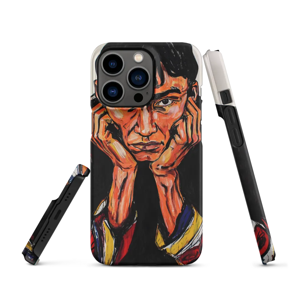 Contemplative Intensity: An Expressionist Portrait